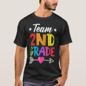 Team 2nd Grade Teacher Student Kid Back To School  Tシャツ (正面)