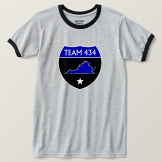 TEAM 434 - CTOP - ブルーTシャツ Tシャツ