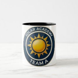 "Team A – SOLAR ACADEMY Bold Text Design for Leade ツートーンマグカップ