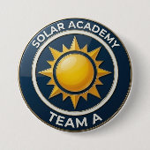Team A – SOLAR ACADEMY Bold Text Design for Leader 缶バッジ (正面)