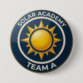 Team A – SOLAR ACADEMY Bold Text Design for Leader 缶バッジ