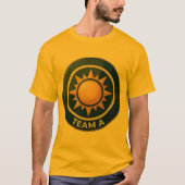 Team A Sun Emblem Badge Design | Leadership Team Tシャツ (正面)