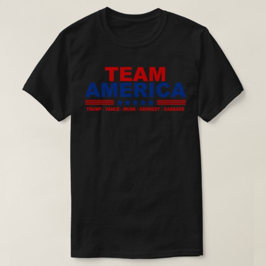 Team America Vance Musk Kennedy Gabbardの電話ケース Tシャツ (デザイン正面)