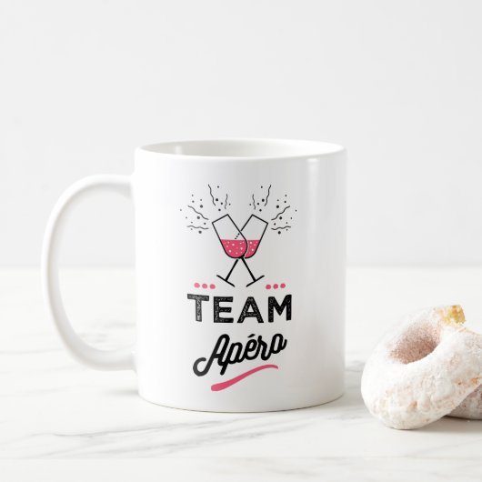 Team apero Femme コーヒーマグカップ (ドーナツ)