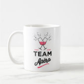 Team apero Femme コーヒーマグカップ (左)