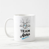 TEAM apero Homme コーヒーマグカップ (左)