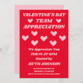 Team Appreciation Valentine 招待状 (正面/裏面)