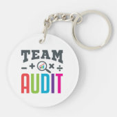 Team Audit Auditor Auditing Group Accountant キーホルダー (裏面)
