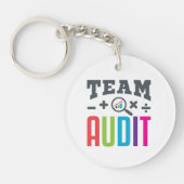Team Audit Auditor Auditing Group Accountant キーホルダー (正面)