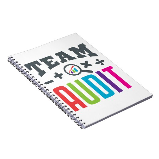 Team Audit Auditor Auditing Group Accountant ノートブック (右側)