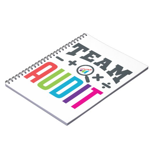 Team Audit Auditor Auditing Group Accountant ノートブック (左側)