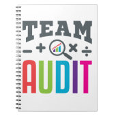 Team Audit Auditor Auditing Group Accountant ノートブック (正面)