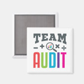 Team Audit Auditor Auditing Group Accountant マグネット (正面/裏面)