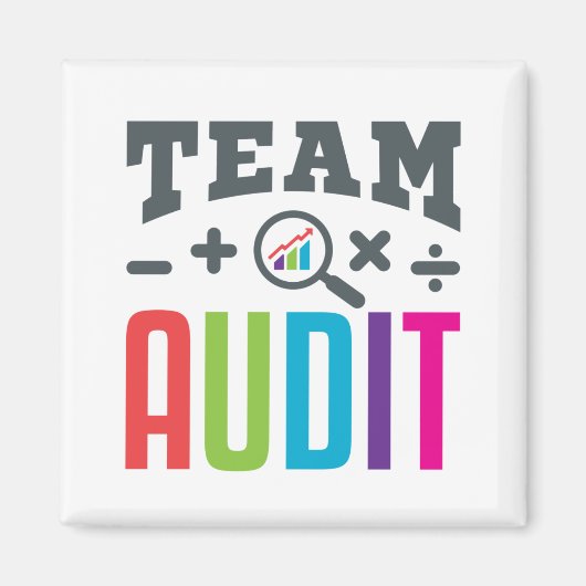 Team Audit Auditor Auditing Group Accountant マグネット (正面)