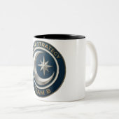 Team B Lunar Strategy Emblem | Moon & Star Leaders ツートーンマグカップ (正面右)