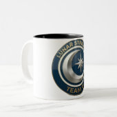 Team B Lunar Strategy Emblem | Moon & Star Leaders ツートーンマグカップ (正面左)
