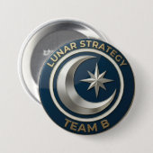 Team B Lunar Strategy Emblem | Moon & Star Leaders 缶バッジ (正面&裏面)