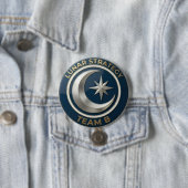 Team B Lunar Strategy Emblem | Moon & Star Leaders 缶バッジ (インサイチュ)