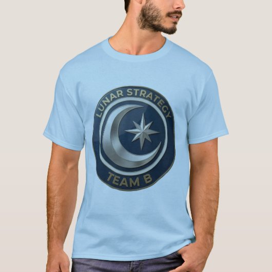 Team B Lunar Strategy Emblem | Moon & Star Tシャツ (正面)