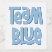 Team Blue  ワインラベル (シングルラベル)