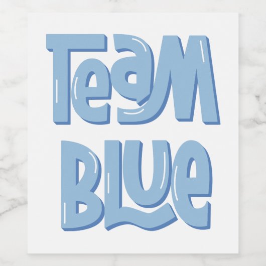 Team Blue  ワインラベル (シングルラベル)