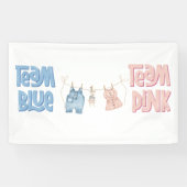 Team Blue and Pink Gender Reveal  横断幕 (横)