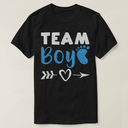 Team Boy  Baby Shower  Tシャツ (デザイン正面)