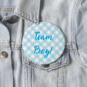 Team Boy、Gender Revealボタン、Blueボタン 缶バッジ (インサイチュ)