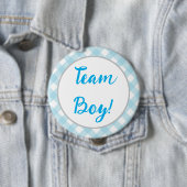 Team Boy, Gender Revealボタン， Blue Plaid 缶バッジ (インサイチュ)