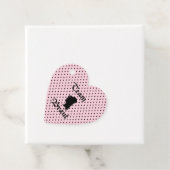 Team Braut Text mit Punkte rosa フェイバータグ (インサイチュ)