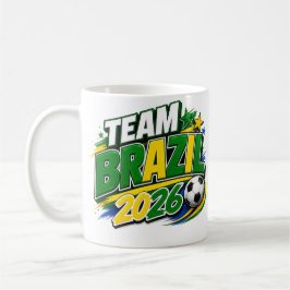 TEAM BRAZIL 2026 サッカーファンマグカップ | ブラジル代表 コーヒーマグカップ