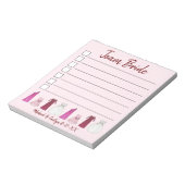 TEAM BRIDEガウン結婚のブライダルシャワーバチェロレッテ ノートパッド (回転)