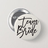 TEAM BRIDEダイヤモンドブライダルパーティスタイリッシュ結婚ズ 缶バッジ (正面&裏面)