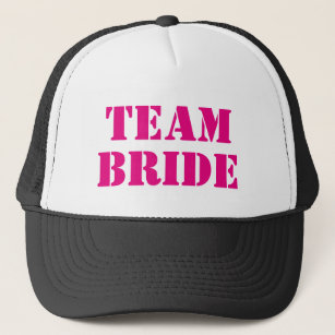 TEAM BRIDEピンクのバチェロレッテトラック帽 キャップ