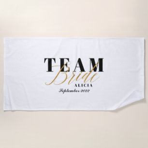 TEAM BRIDE ツートン ビーチタオル