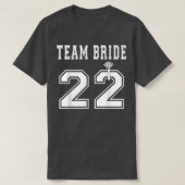 Team Bride 2022 Bridal Shower Matching  Tシャツ (デザイン正面)