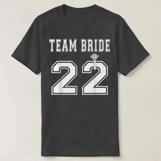 Team Bride 2022 Bridal Shower Matching  Tシャツ (デザイン正面)