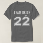 Team Bride 2022 Bridal Shower Matching  Tシャツ (デザイン正面)
