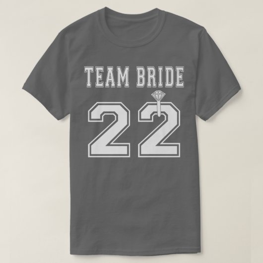 Team Bride 2022 Bridal Shower Matching  Tシャツ (デザイン正面)