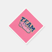 Team Bride Bold Wedding Party スタンダードカクテルナプキン (角)