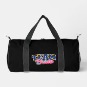 Team Bride Bold Wedding Party ダッフルバッグ (正面)