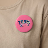 Team Bride Bold Wedding Party 缶バッジ