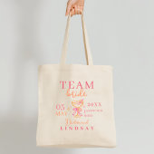  TEAM BRIDE! Coctail Bachelorette Party トートバッグ