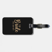 Team Bride Elegant Bachelorette ラゲッジタグ (裏面横)