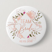 TEAM BRIDE FLORAL 缶バッジ (正面)