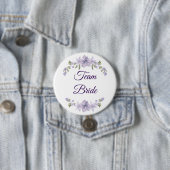 Team Bride Floral Button | Bridal Party Favor 缶バッジ (インサイチュ)