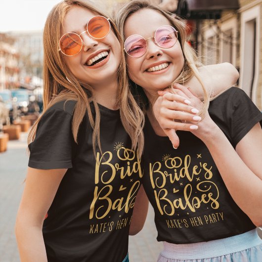 Team Bride Fun Bachelorette Party Tシャツ