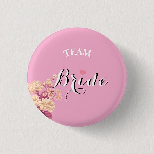 Team Bride ladkiwale badge  Button 缶バッジ (正面)