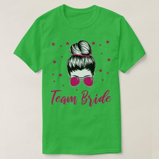 Team Bride Marry Bride Cool Hen Night  Tシャツ (デザイン正面)
