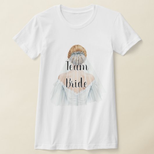 Team Bride T-Shirt Tシャツ (レイダウン)